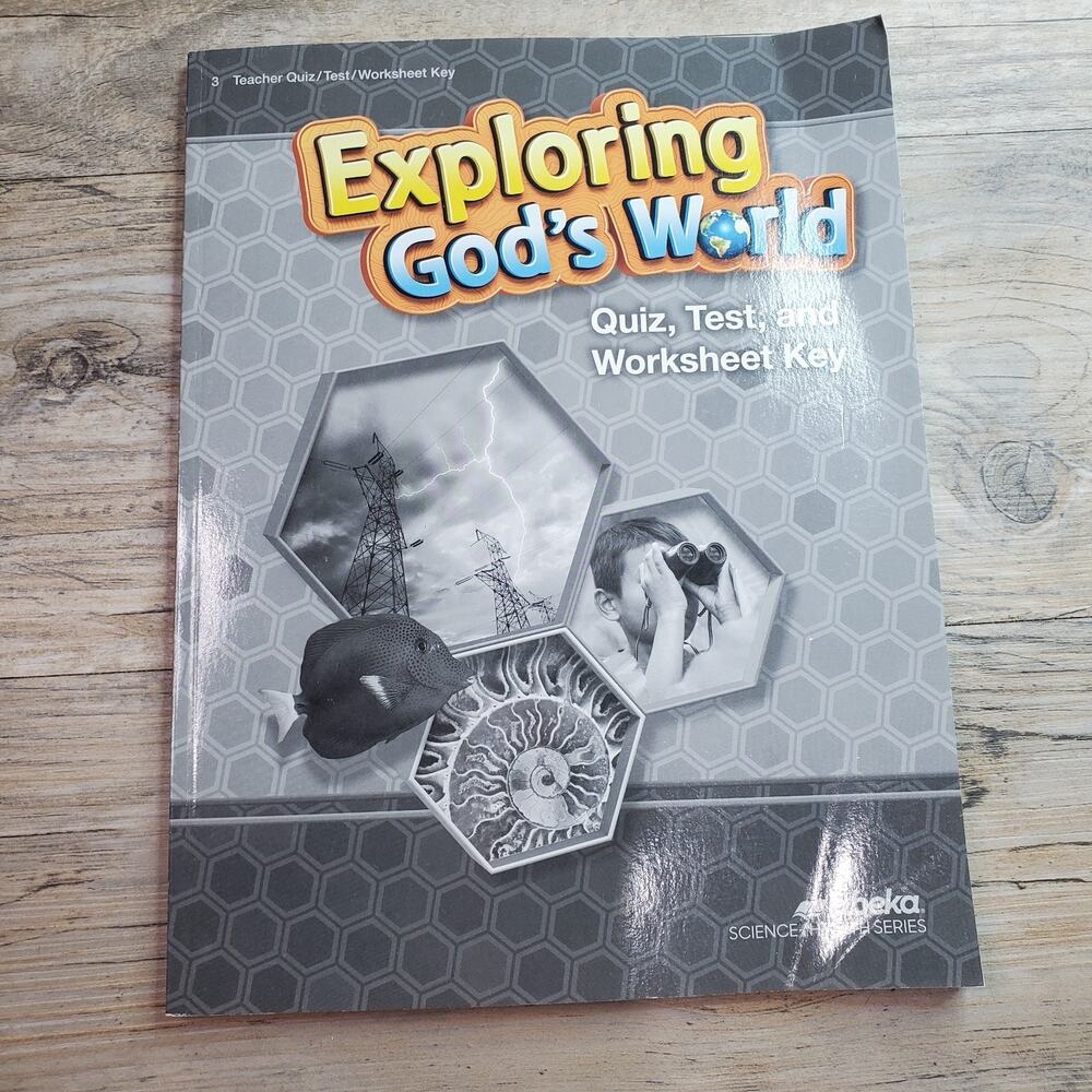Abeka Homeschool Exploring God's World Test & Quiz Teachers Key 3rd Grade